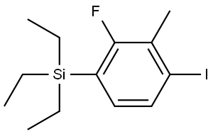 triethyl(2-fluoro-4-iodo-3-methylphenyl)silane Structure