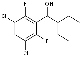 1-(3,5-dichloro-2,6-difluorophenyl)-2-ethylbutan-1-ol Structure