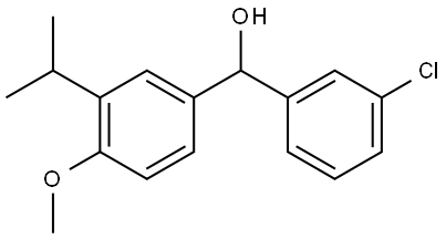 (3-chlorophenyl)(3-isopropyl-4-methoxyphenyl)methanol Structure