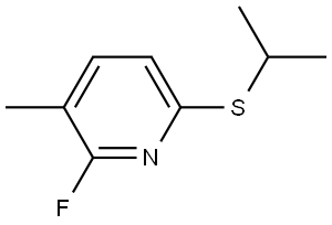 2-fluoro-6-(isopropylthio)-3-methylpyridine Structure