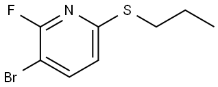 3-bromo-2-fluoro-6-(propylthio)pyridine Structure