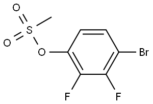 4-bromo-2,3-difluorophenyl methanesulfonate Structure