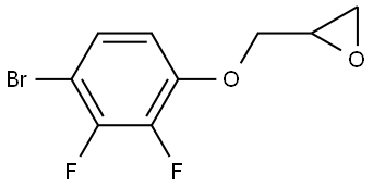 2-((4-bromo-2,3-difluorophenoxy)methyl)oxirane Structure