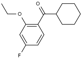 cyclohexyl(2-ethoxy-4-fluorophenyl)methanone Structure