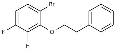 1-bromo-3,4-difluoro-2-phenethoxybenzene Structure