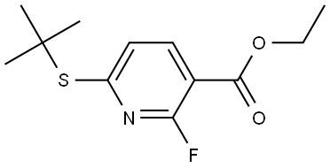 ethyl 6-(tert-butylthio)-2-fluoronicotinate Structure