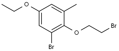 1-bromo-2-(2-bromoethoxy)-5-ethoxy-3-methylbenzene Structure