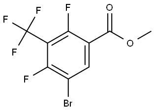 methyl 5-bromo-2,4-difluoro-3-(trifluoromethyl)benzoate Structure