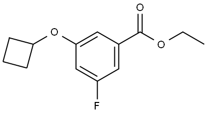 ethyl 3-cyclobutoxy-5-fluorobenzoate Structure