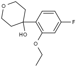 4-(2-ethoxy-4-fluorophenyl)tetrahydro-2H-pyran-4-ol Structure