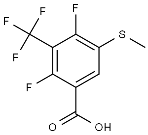 2,4-difluoro-5-(methylthio)-3-(trifluoromethyl)benzoic acid Structure