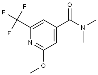 2-methoxy-N,N-dimethyl-6-(trifluoromethyl)isonicotinamide Structure