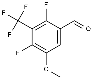 2,4-difluoro-5-methoxy-3-(trifluoromethyl)benzaldehyde Structure