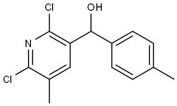 (2,6-dichloro-5-methylpyridin-3-yl)(p-tolyl)methanol Structure