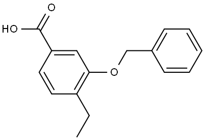 3-(benzyloxy)-4-ethylbenzoic acid Structure