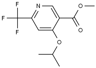 methyl 4-isopropoxy-6-(trifluoromethyl)nicotinate Structure