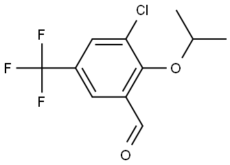 3-chloro-2-isopropoxy-5-(trifluoromethyl)benzaldehyde Structure