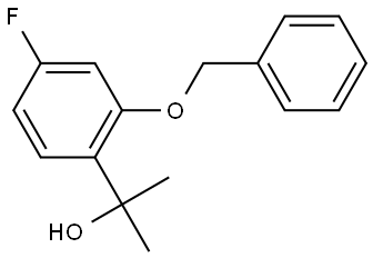 2-(2-(benzyloxy)-4-fluorophenyl)propan-2-ol Structure