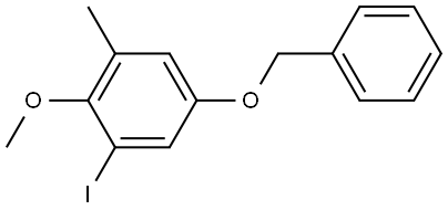 5-(benzyloxy)-1-iodo-2-methoxy-3-methylbenzene Structure