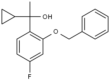 1-(2-(benzyloxy)-4-fluorophenyl)-1-cyclopropylethanol Structure