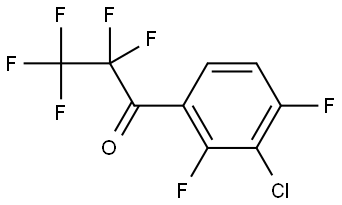 1-(3-chloro-2,4-difluorophenyl)-2,2,3,3,3-pentafluoropropan-1-one Structure