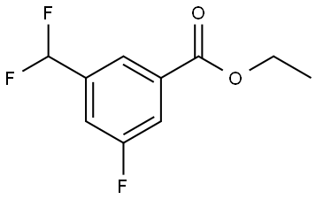 ethyl 3-(difluoromethyl)-5-fluorobenzoate Structure