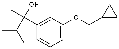 2-(3-(cyclopropylmethoxy)phenyl)-3-methylbutan-2-ol Structure