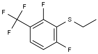 (2,6-difluoro-3-(trifluoromethyl)phenyl)(ethyl)sulfane Structure