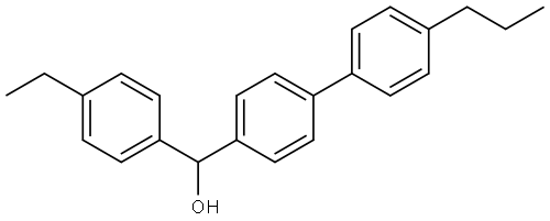 (4-ethylphenyl)(4'-propyl-[1,1'-biphenyl]-4-yl)methanol Structure