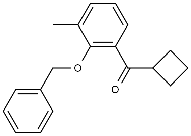 (2-(benzyloxy)-3-methylphenyl)(cyclobutyl)methanone Structure