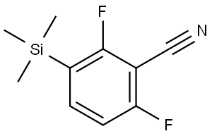 2,6-difluoro-3-(trimethylsilyl)benzonitrile Structure