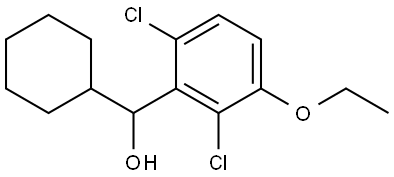 cyclohexyl(2,6-dichloro-3-ethoxyphenyl)methanol Structure