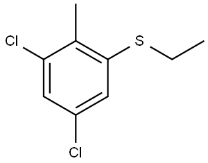 (3,5-dichloro-2-methylphenyl)(ethyl)sulfane Structure