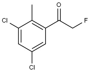 1-(3,5-dichloro-2-methylphenyl)-2-fluoroethanone Structure