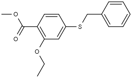 methyl 4-(benzylthio)-2-ethoxybenzoate Structure