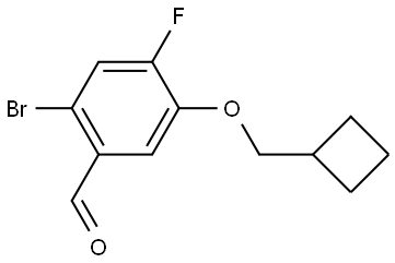 2-bromo-5-(cyclobutylmethoxy)-4-fluorobenzaldehyde Structure