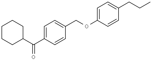 cyclohexyl(4-((4-propylphenoxy)methyl)phenyl)methanone Structure