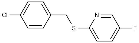 2-((4-chlorobenzyl)thio)-5-fluoropyridine Structure