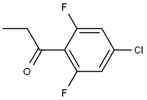 1-(4-chloro-2,6-difluorophenyl)propan-1-one Structure