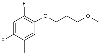 1,5-difluoro-2-(3-methoxypropoxy)-4-methylbenzene Structure