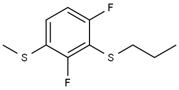 (2,6-difluoro-3-(methylthio)phenyl)(propyl)sulfane Structure