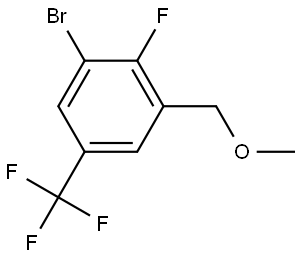 1-bromo-2-fluoro-3-(methoxymethyl)-5-(trifluoromethyl)benzene Structure