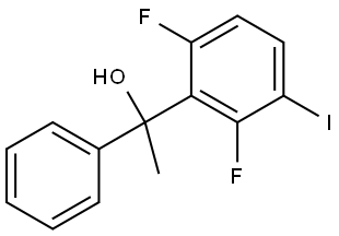 1-(2,6-difluoro-3-iodophenyl)-1-phenylethanol Structure