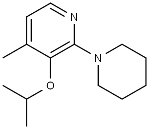 3-isopropoxy-4-methyl-2-(piperidin-1-yl)pyridine Structure