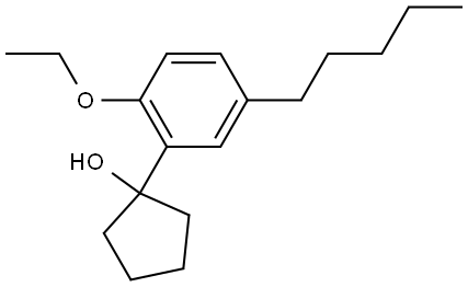 1-(2-ethoxy-5-pentylphenyl)cyclopentanol Structure