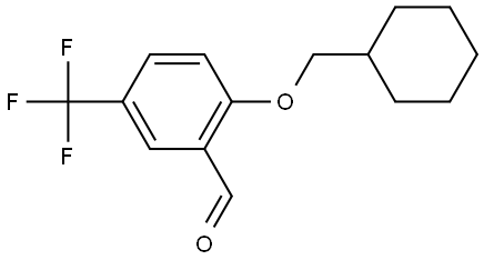 2-(cyclohexylmethoxy)-5-(trifluoromethyl)benzaldehyde 구조식 이미지