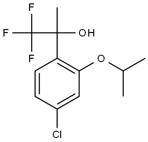 2-(4-chloro-2-isopropoxyphenyl)-1,1,1-trifluoropropan-2-ol Structure