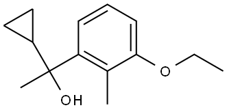 1-cyclopropyl-1-(3-ethoxy-2-methylphenyl)ethanol Structure