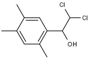 2,2-Dichloro-1-(2,4,5-trimethylphenyl)ethanol Structure