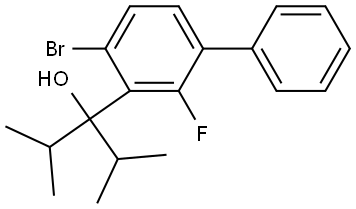 3-(4-bromo-2-fluoro-[1,1'-biphenyl]-3-yl)-2,4-dimethylpentan-3-ol Structure